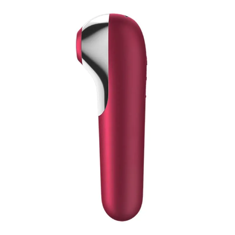 вакуум-волновой бесконтактный стимулятор клитора satisfyer dual love, красный в Мурманске