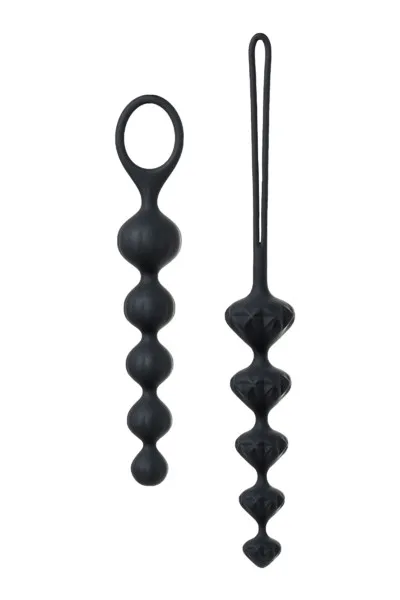 набор из 2 цепочек satisfyer beads black 000855sa в Мурманске