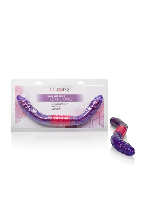 Двухсторонний гибкий фаллоимитатор с вибрацией Dual Vibrating Flexi-Dong