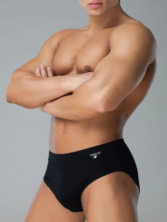 Эротическое трусы-слипы мужские opium r52, черные в Мурманске