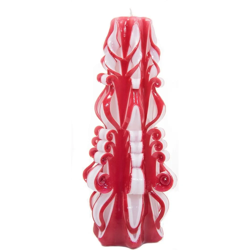 свеча большая 20 см красно-белая в Мурманске