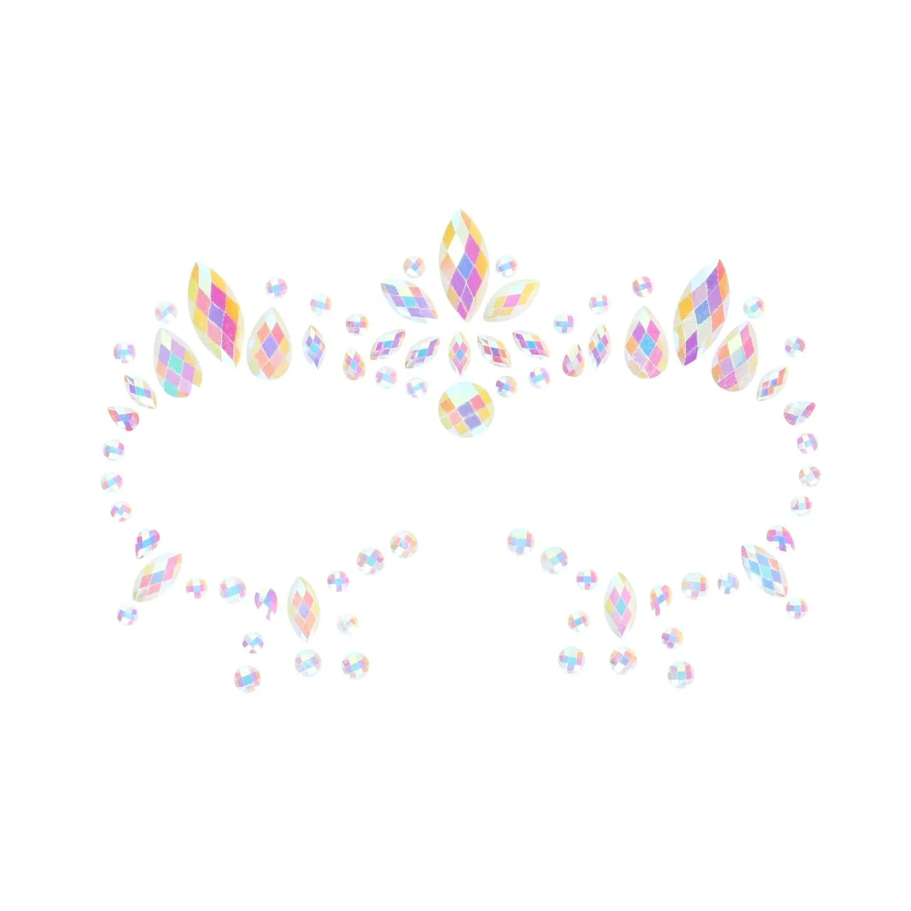 декоративное украшение (камни) на клеевой основе body jewelry stickers - face - glow in the dark - o в Мурманске