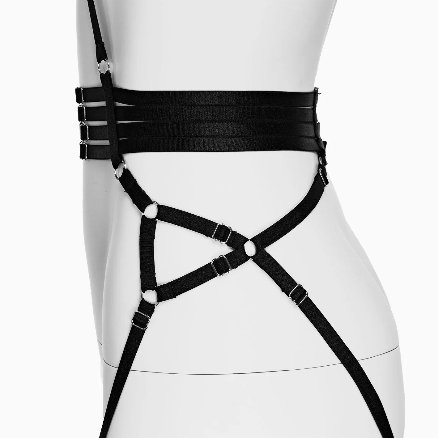 портупея pinkrabbit bandage elastic, чёрный в Мурманске