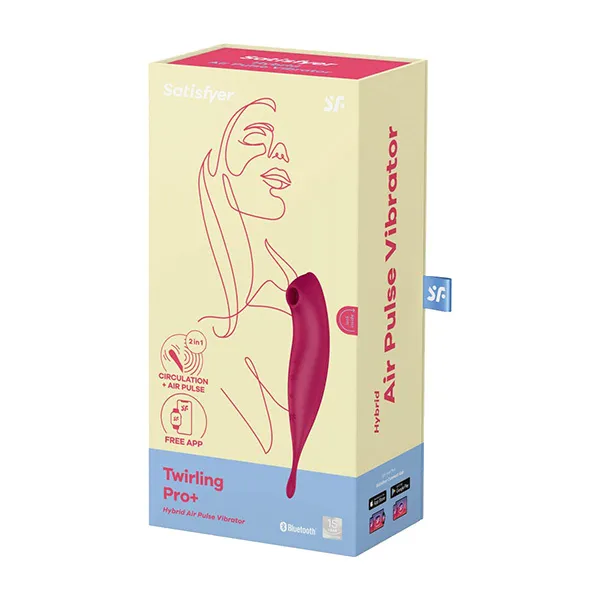 вакуумный массажер satisfyer twirling pro+ dark red 043906sa в Мурманске
