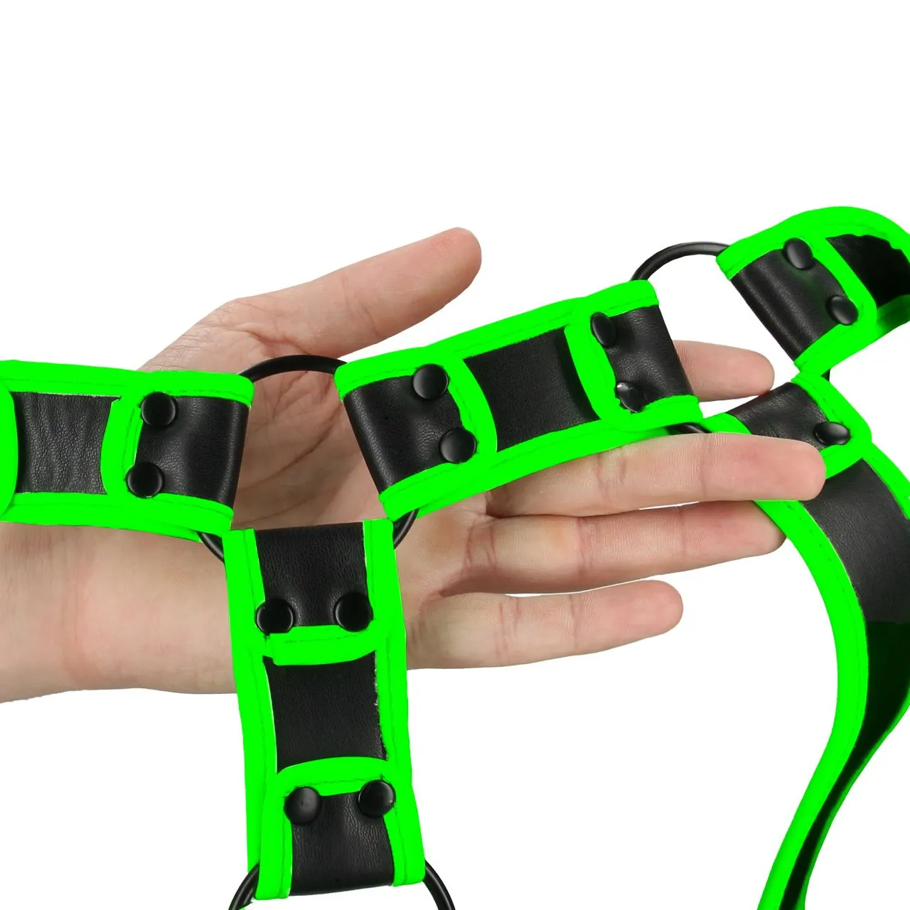 портупея body harness - glow in the dark (s/m) в Мурманске