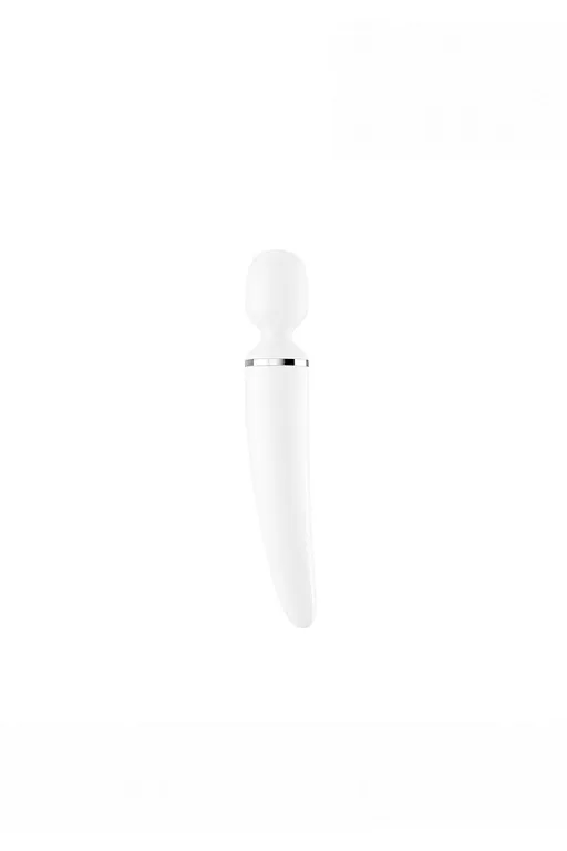 универсальный вибромассажер satisfyer wand-er woman (white/chrome) в Мурманске