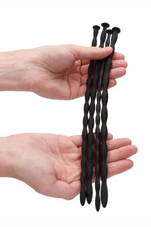 набор из четырех стимуляторов уретры (струн) silicone spiral screw plug set - advanced в Мурманске