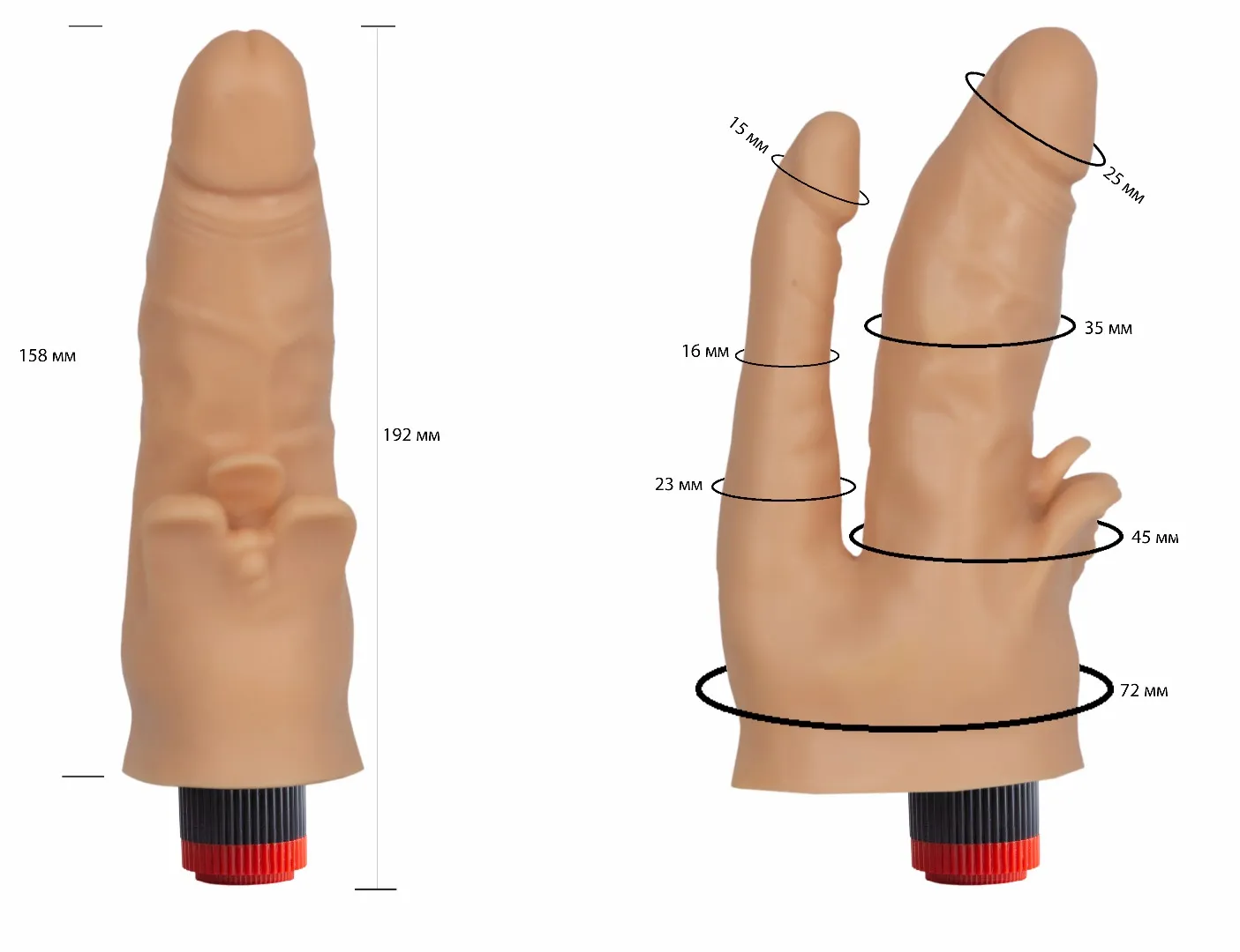 вибратор гелевый двойной 114900ru в Мурманске