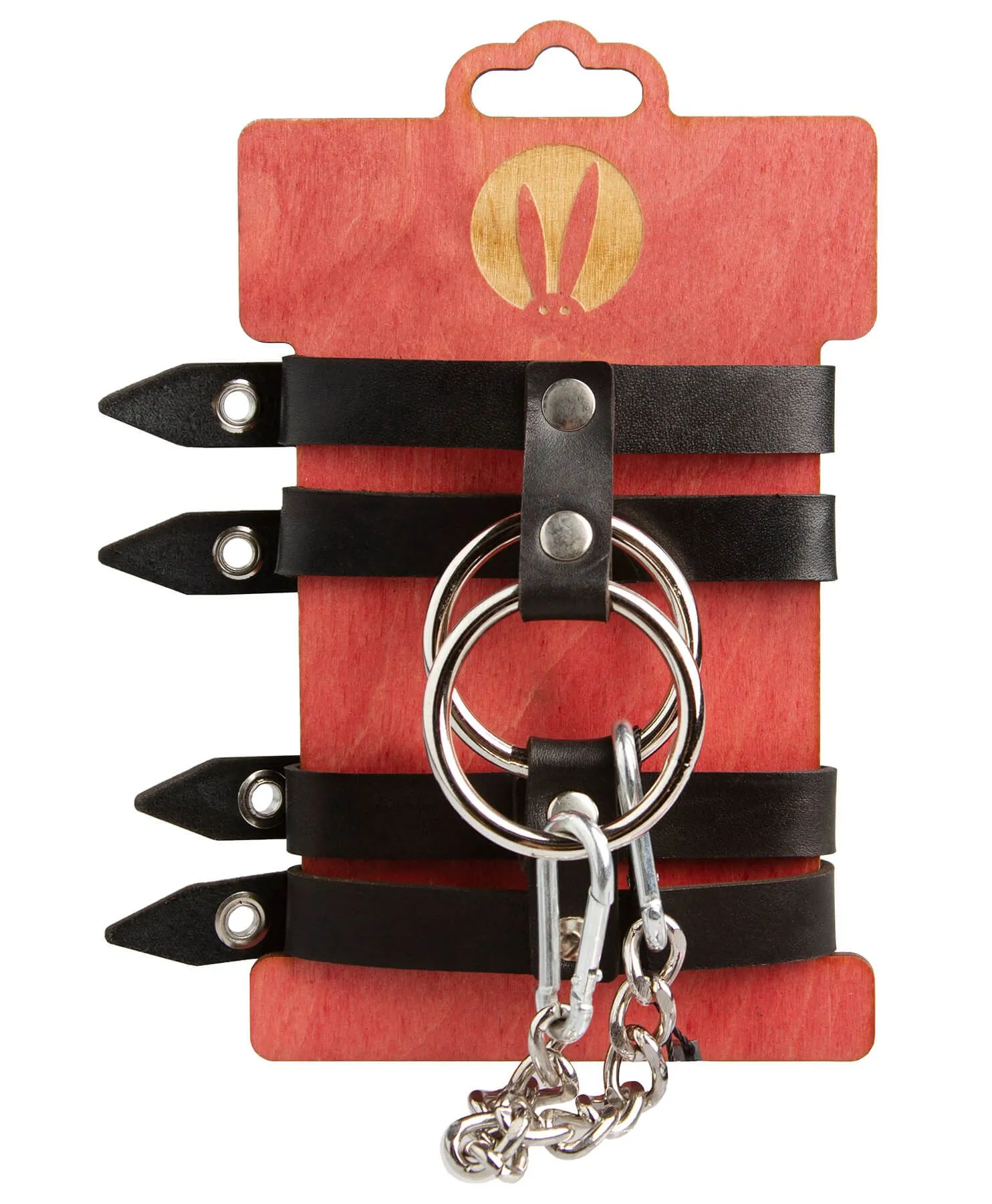 Оковы PinkRabbit из двух ремешков, черные