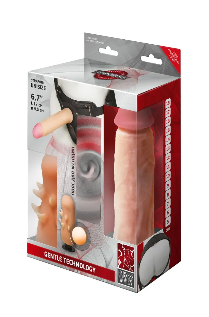 фаллоимитатор неоскин с поясом harness 838803ru в Мурманске