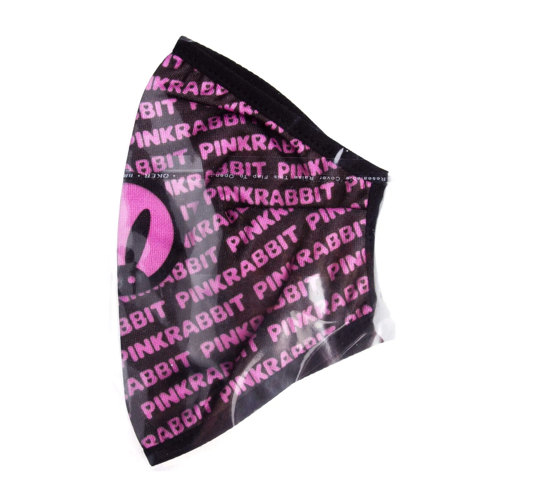 декоративная маска для лица pinkrabbit черно-розовая в Мурманске