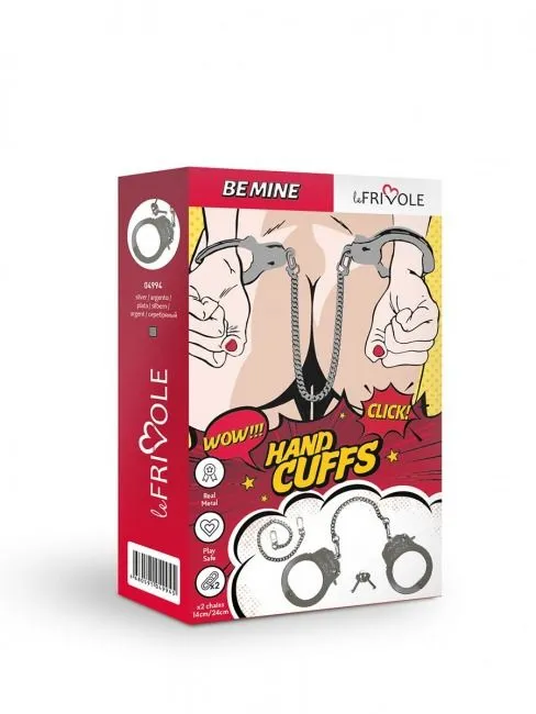 наручники декоративные со сменными цепями le frivole be mine, металл в Мурманске