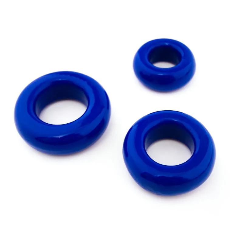 набор эрекционных колец pinkrabbit toyz, синий в Мурманске