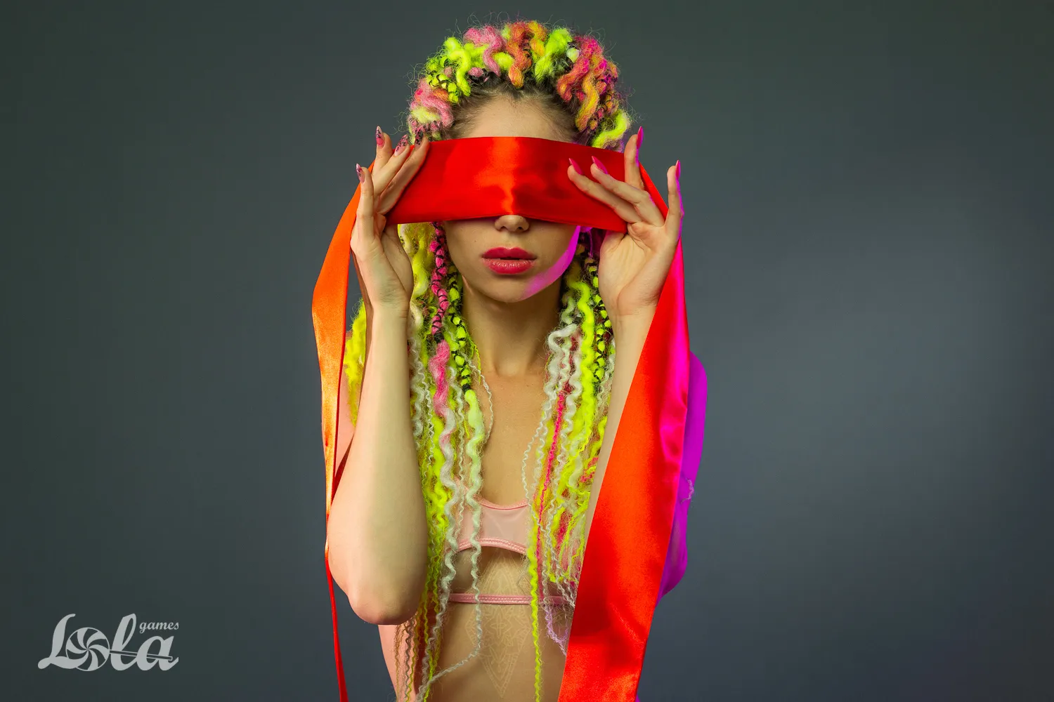 лента party hard wink red 1142-01lola в Мурманске