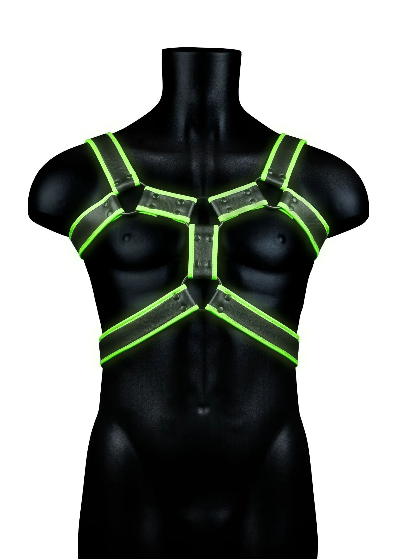 портупея body harness - glow in the dark (s/m) в Мурманске