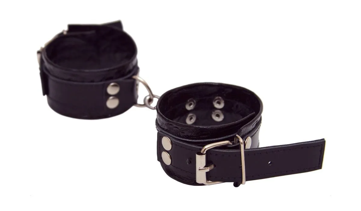 наручники декоративные кожаные индиго лайт в Мурманске