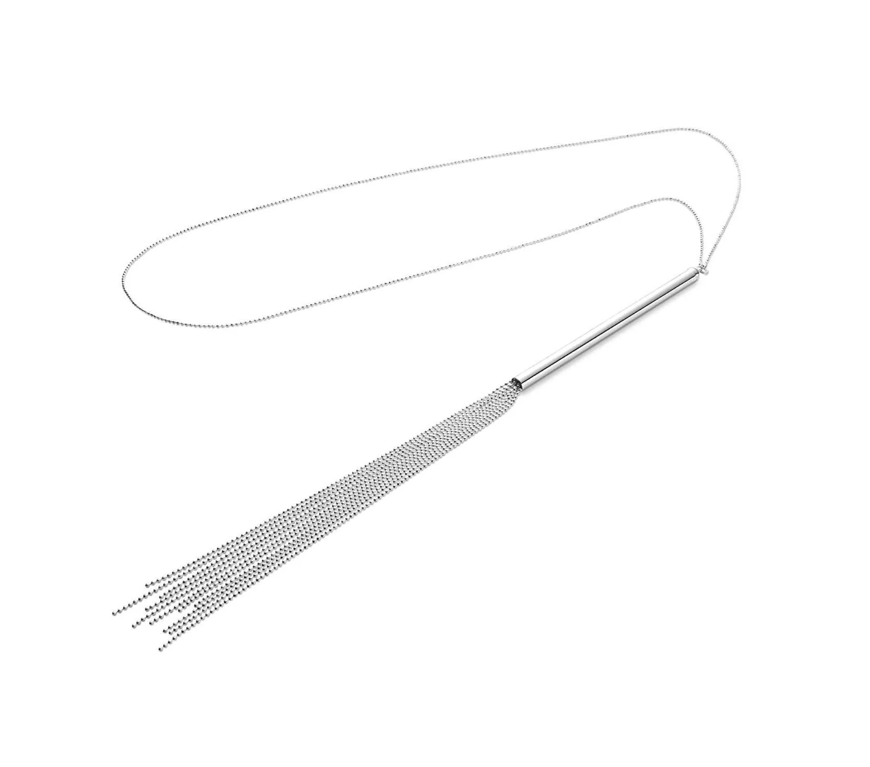 ожерелье-кнут bijoux indiscrets magnifique necklace whip, серебристое в Мурманске