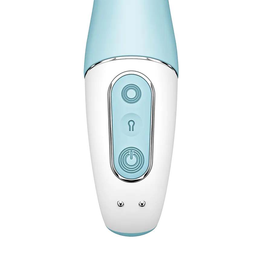 вибратор с функцией расширения satisfyer air pump vibrator 5+ blue 038544sa в Мурманске