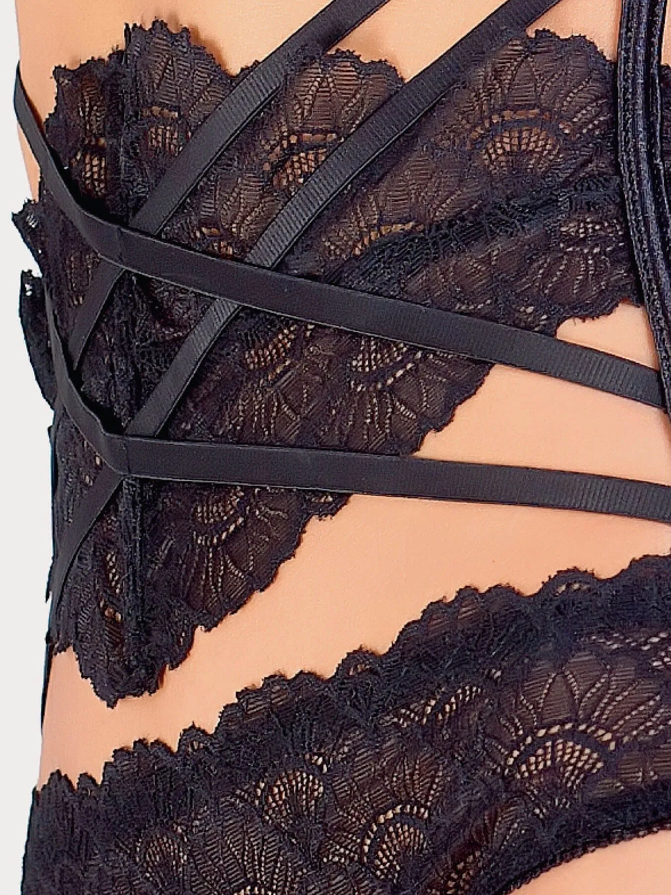 Эротическое комплект istinto di opium, черный в Мурманске