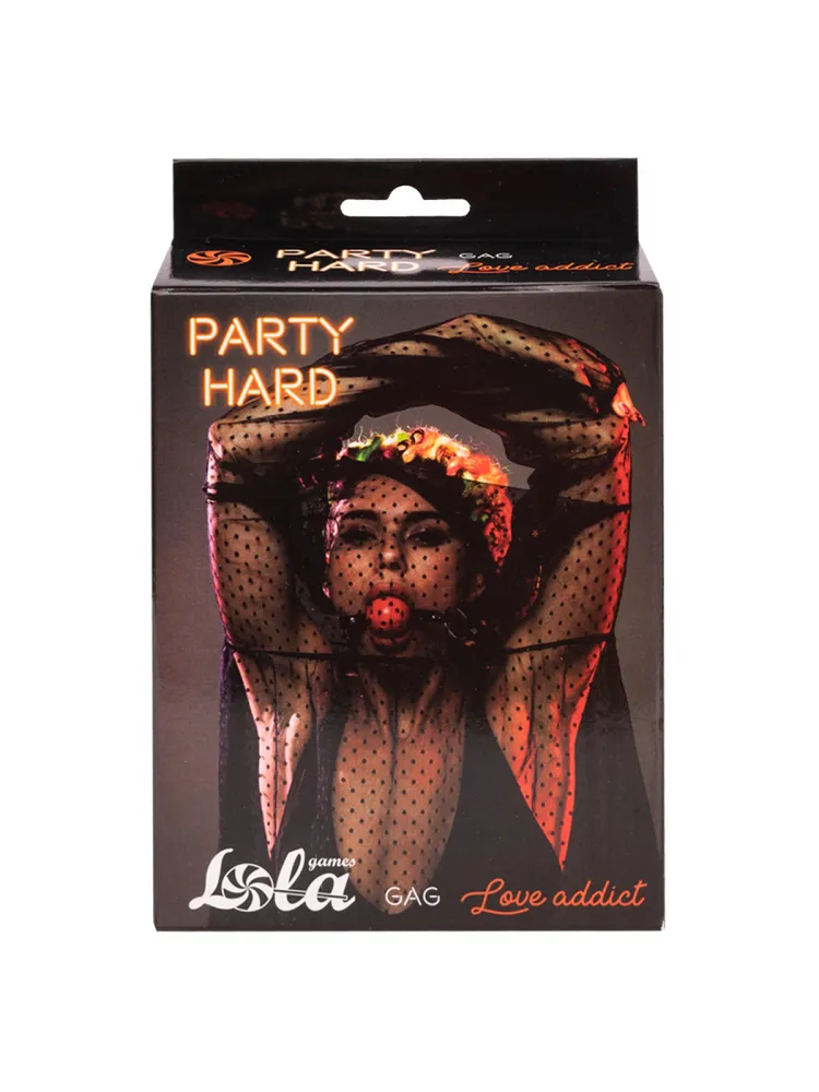 кляп party hard love addict red 1146-02lola в Мурманске