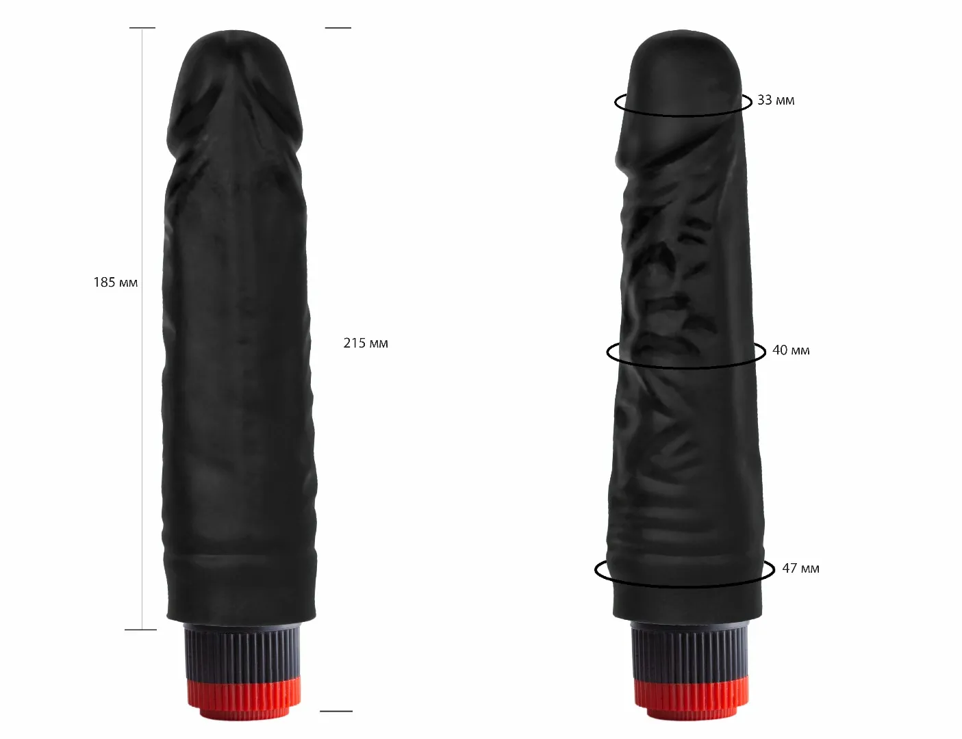 вибратор реалистик черный  биоклон 411100ru в Мурманске