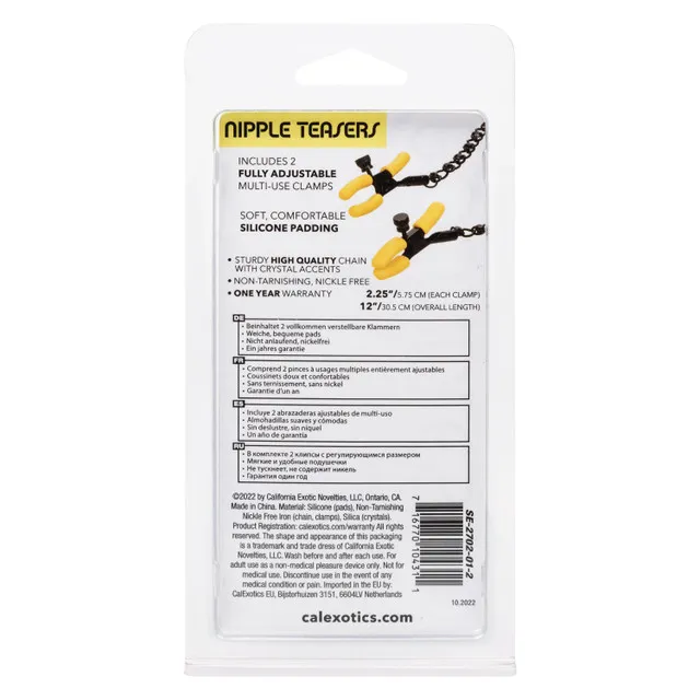 металлические зажимы для сосков с силиконовыми насадками boundless nipple teasers в Мурманске