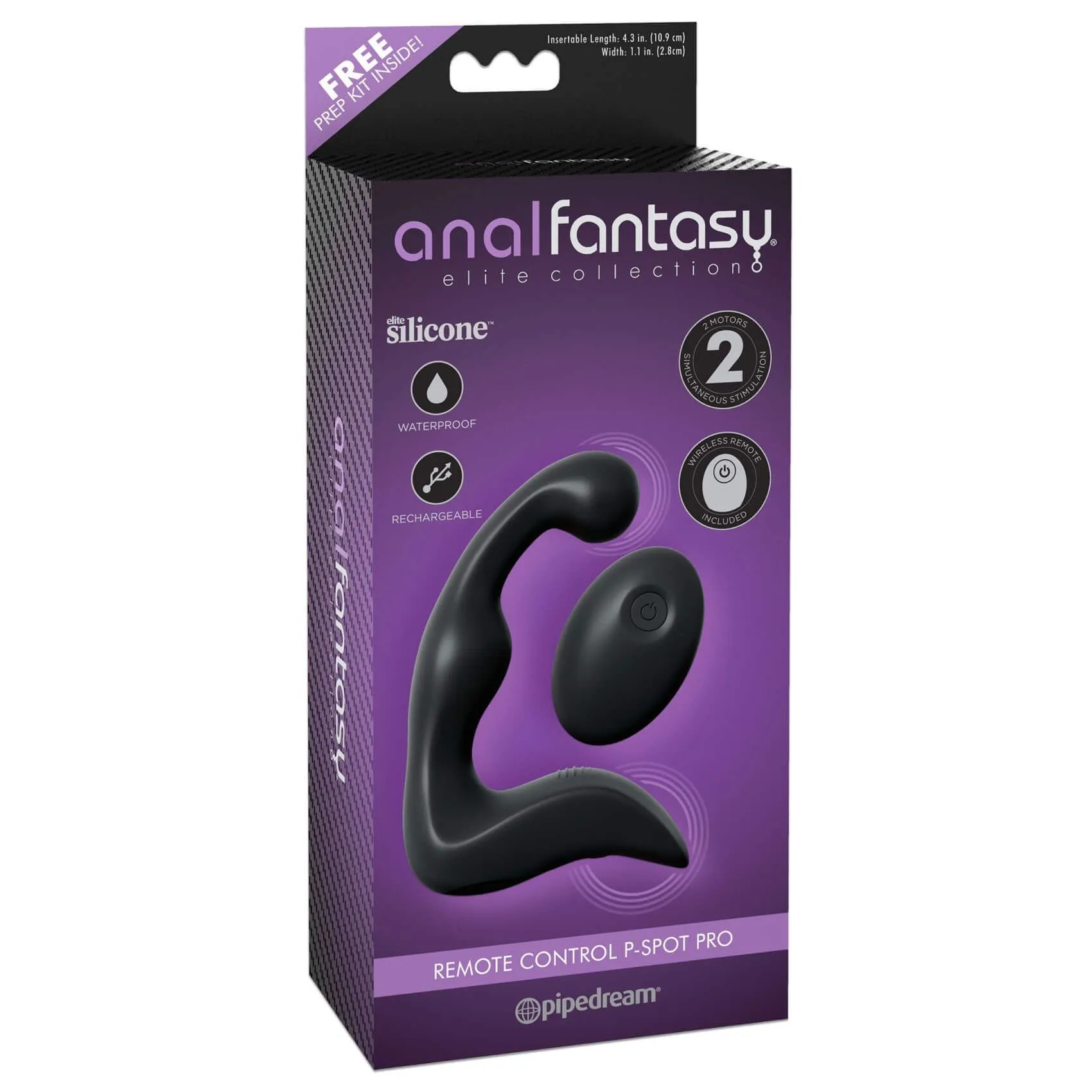 вибростимулятор простаты простаты pipedream anal fantasy p-spot pro, черный в Мурманске