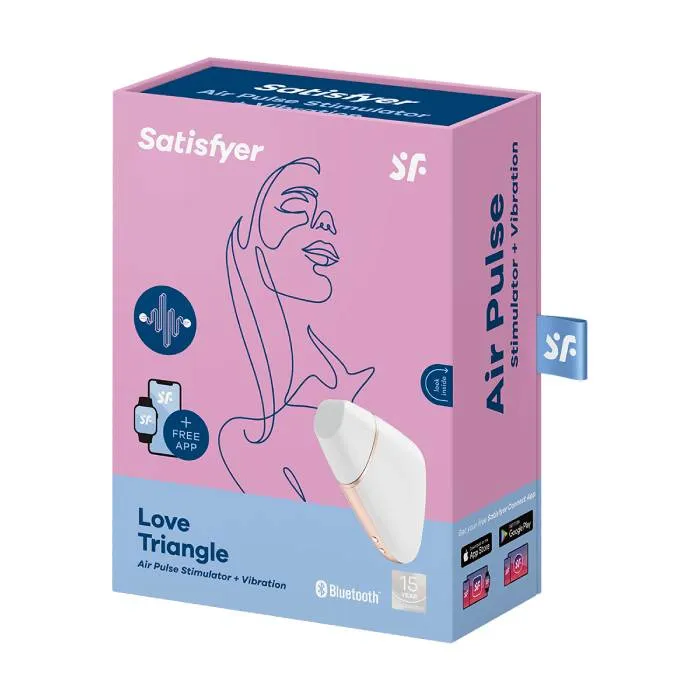 вибро-вакуумно-волновой стимулятор satisfyer love triangle, белый в Мурманске