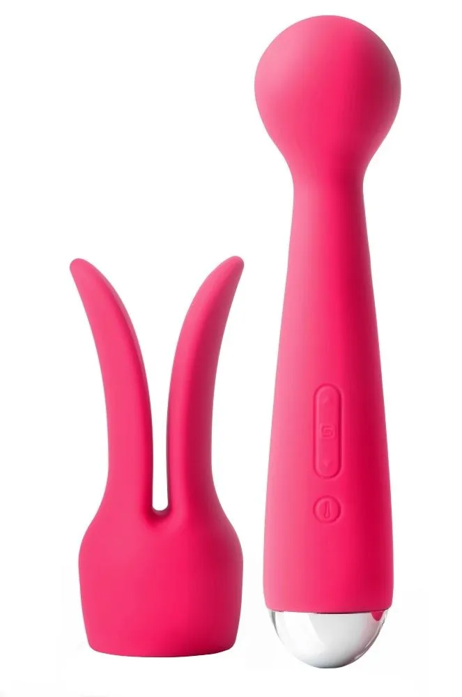 Универсальный массажер с насадкой Svakom Emma, розовый