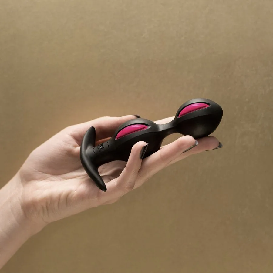 анальные шарики fun factory b balls, черно-малиновые в Мурманске