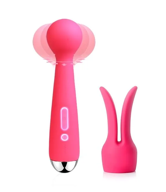 универсальный массажер с насадкой svakom emma, розовый в Мурманске