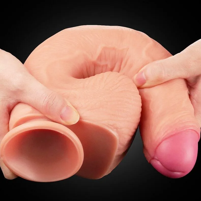 фаллоимитатор lovetoy 12 inch dual layered nature cock king sized, телесный в Мурманске