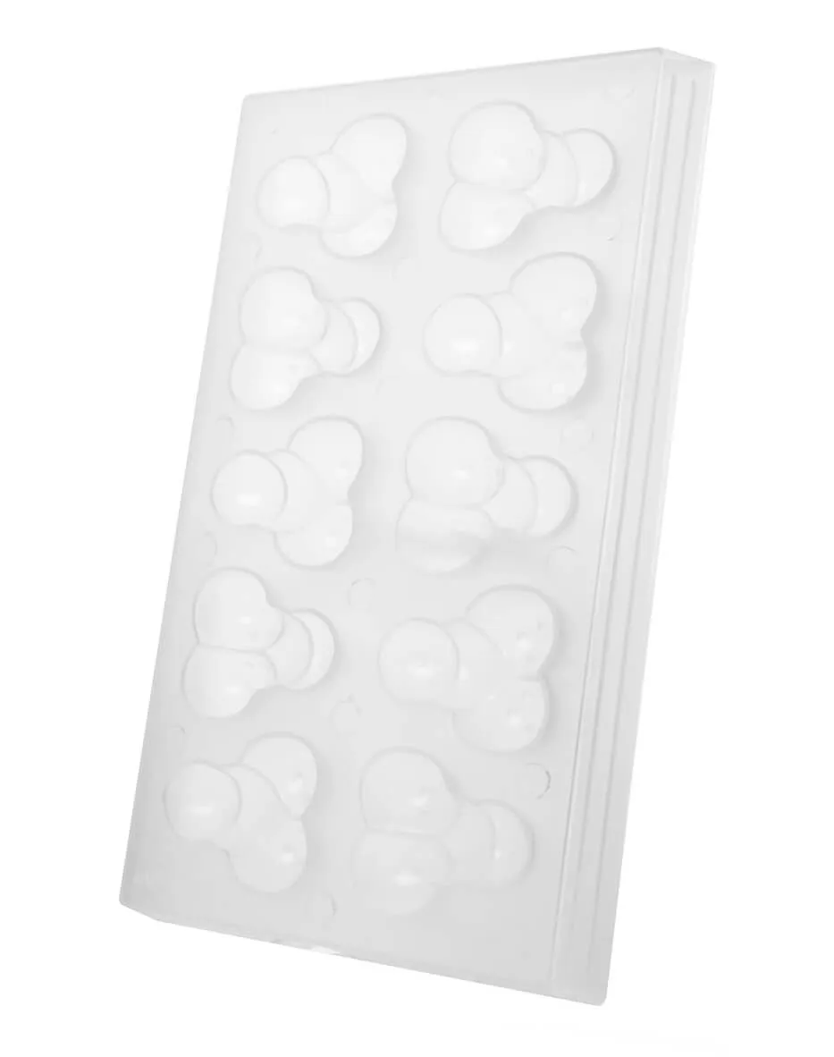 Формочка с пенисами Сима Ленд для льда, белая