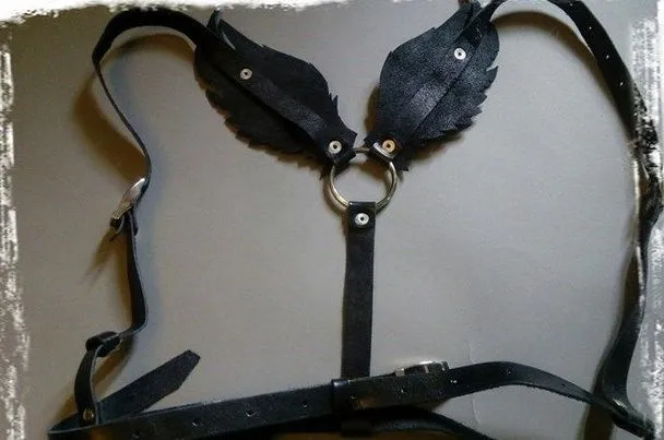 Эротическое бондажный комплект подиум крылья, черный в Мурманске