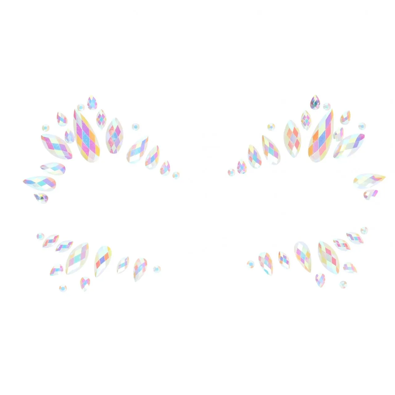 декоративное украшение (камни) на клеевой основе body jewelry stickers - face - glow in the dark - o в Мурманске