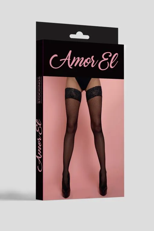 Эротическое чулки в мелкую сетку rosa vintage с рисунком сзади s/l черные в Мурманске