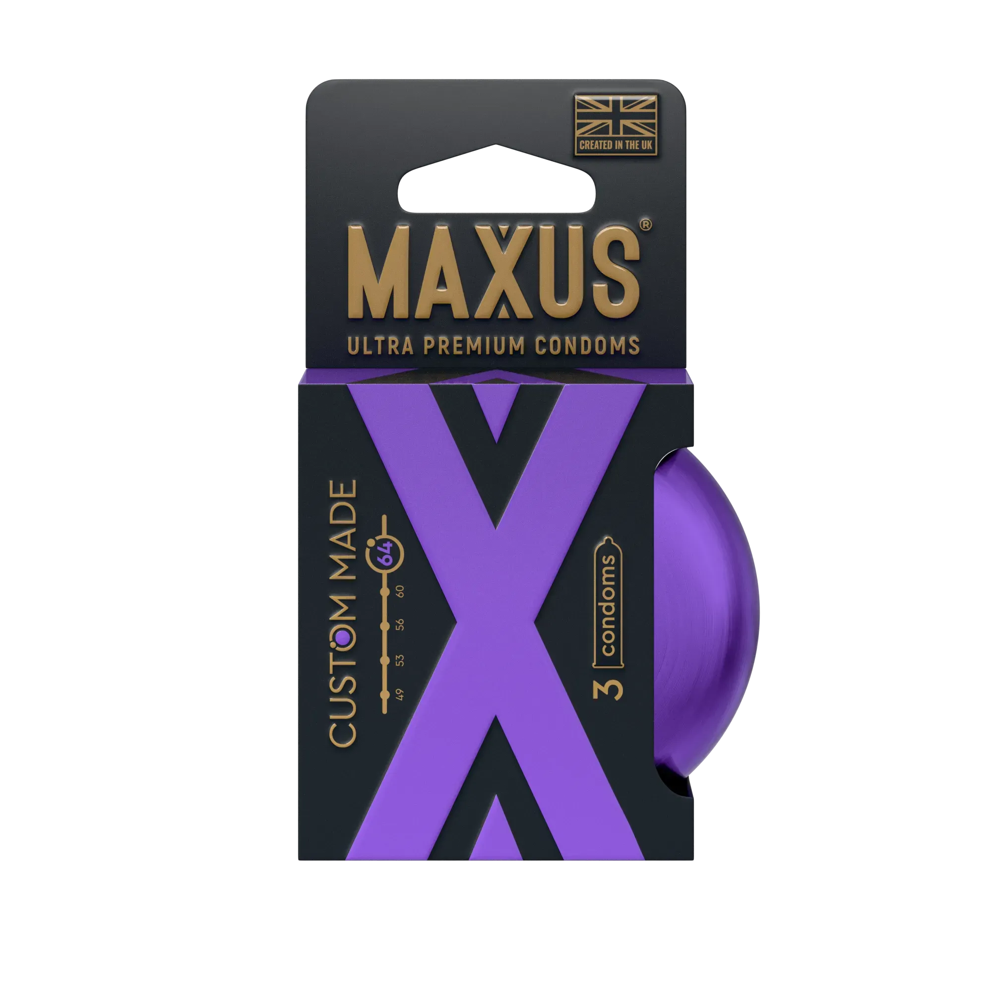 MAXUS Презервативы Custom Made 64 гладкие X-Edition, 3 шт. в Мурманске