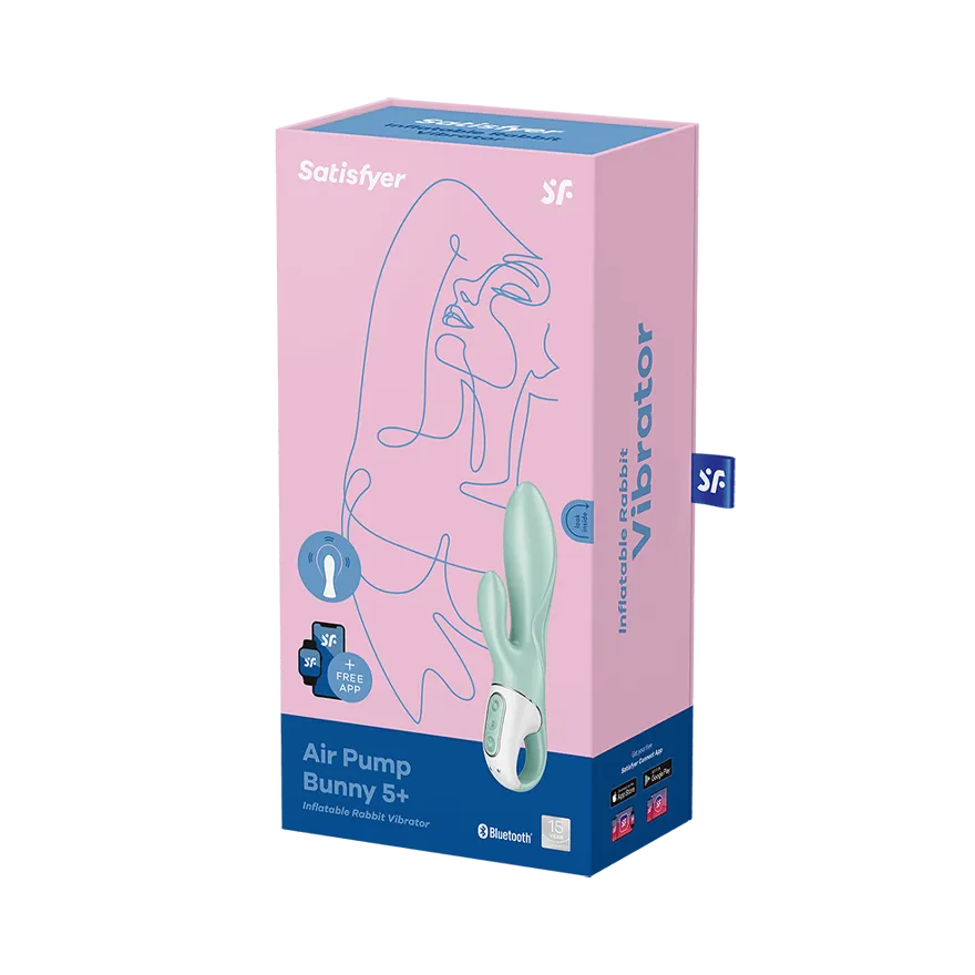 вибратор с функцией расширения satisfyer air pump bunny 5+ mint 038537sa в Мурманске