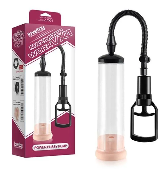 вакуумная помпа lovetoy maximizer worx vx1 pussy, прозрачная в Мурманске