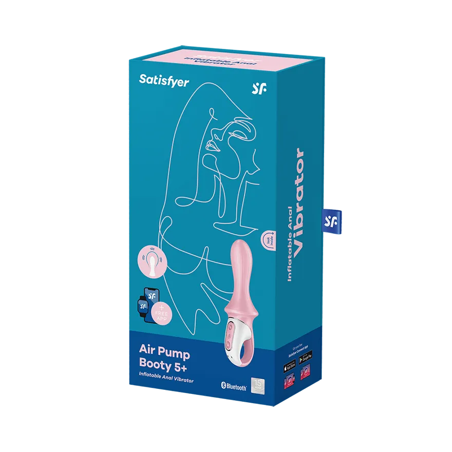 анальный вибратор satisfyer air pump booty 5+ red 038551sa в Мурманске