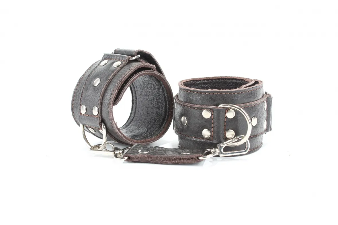 оковы кожаные коричневые 56002ars в Мурманске