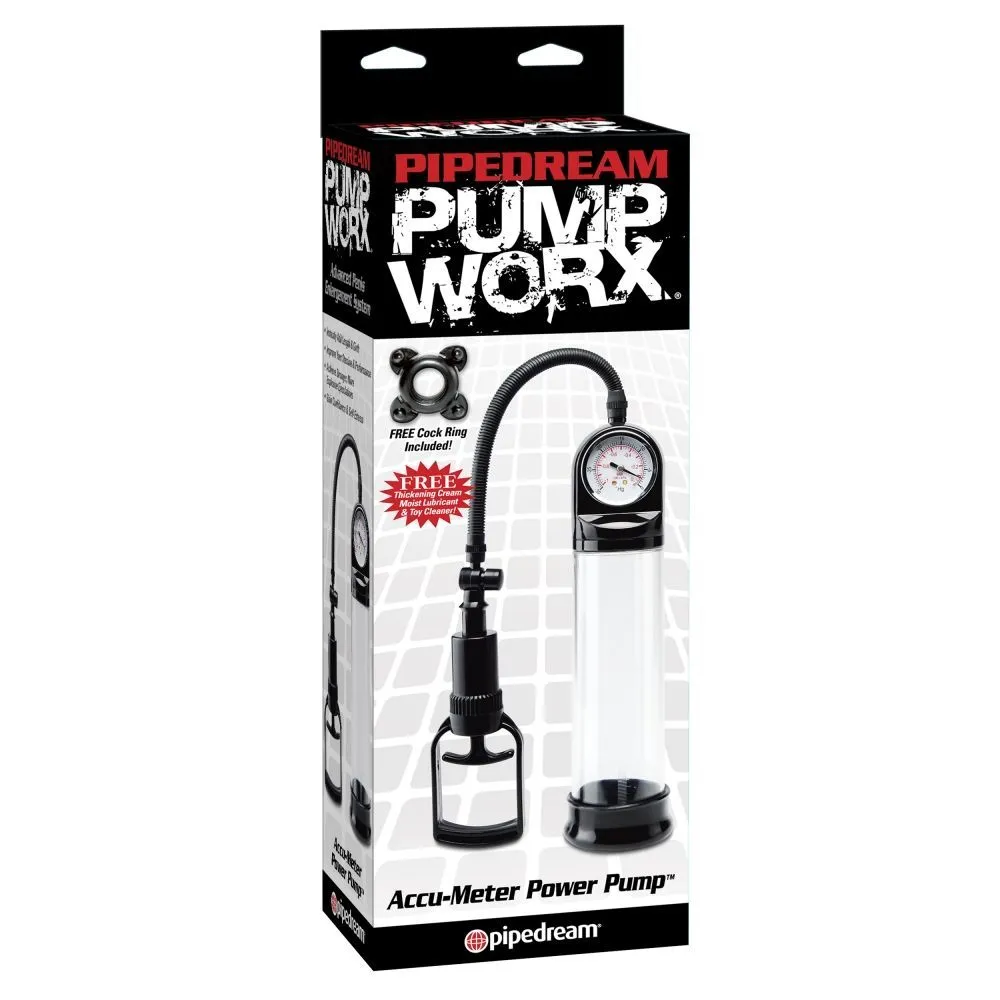 помпа pipedream accu-meter power pump, прозрачная в Мурманске