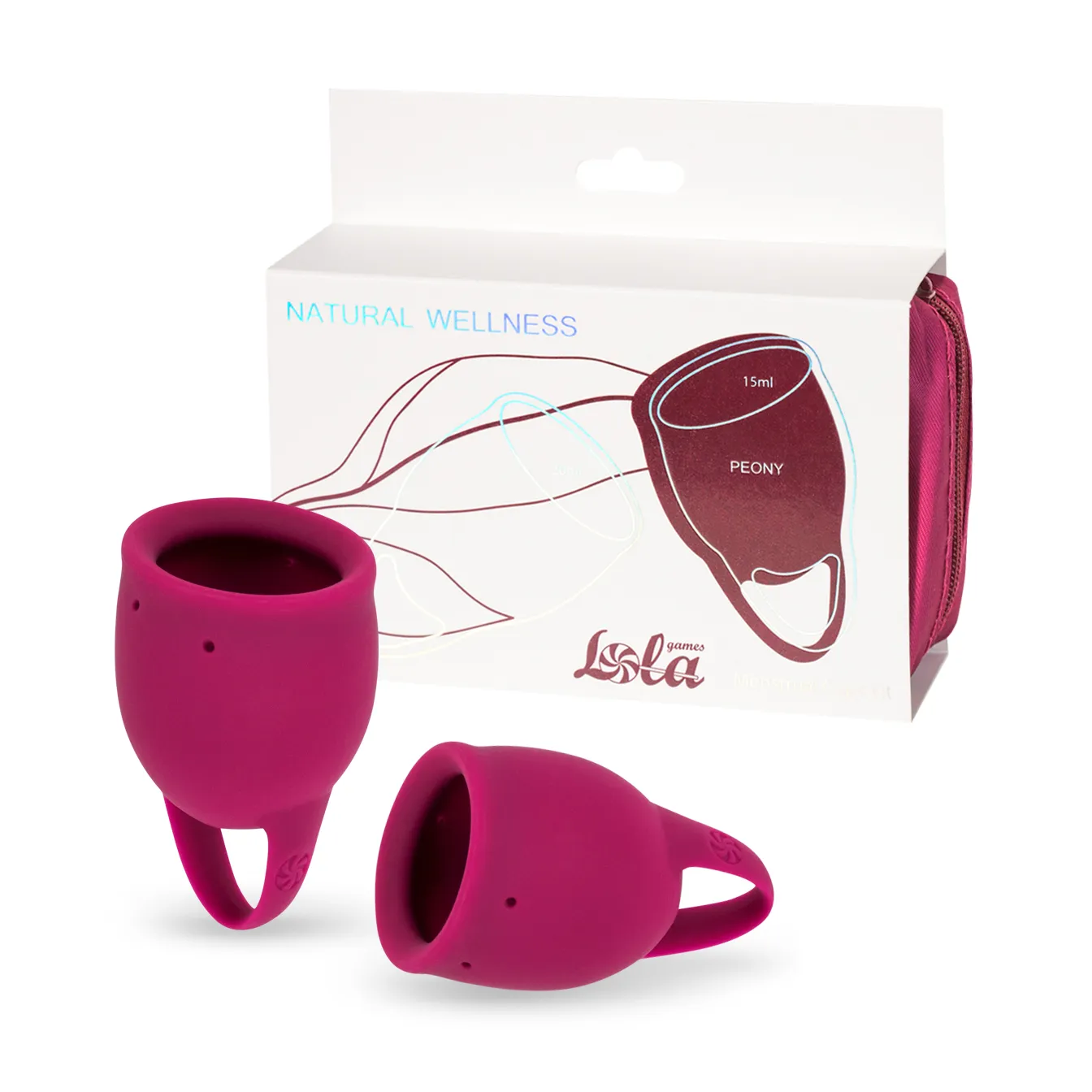 набор менструальных чаш natural wellness peony 4000-03lola в Мурманске