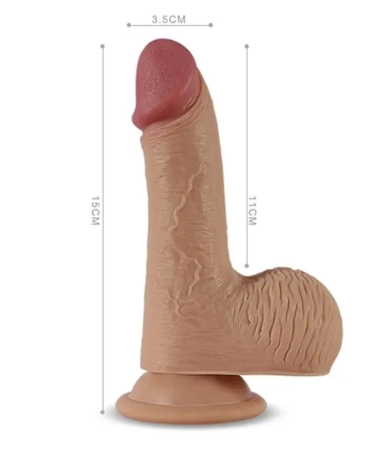 вибратор на присоске lovetoy nature cock luca, телесный в Мурманске