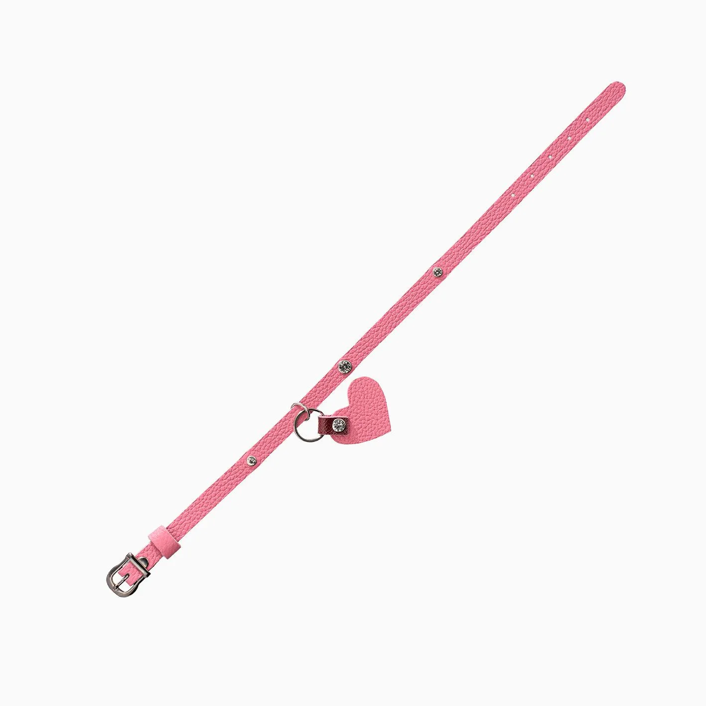 чокер со стразами и съёмным сердцем, розовый в Мурманске