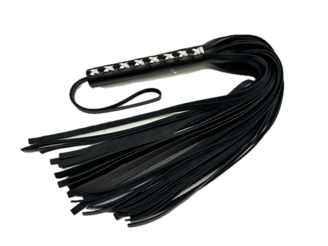 плеть кожаная с белым плетением 6019-2ars в Мурманске