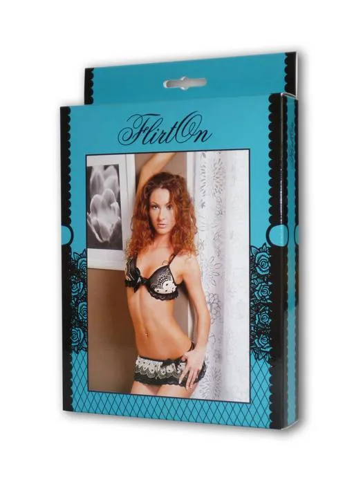 Эротическое комплект sharon flirton, черно-белый (46-48) в Мурманске