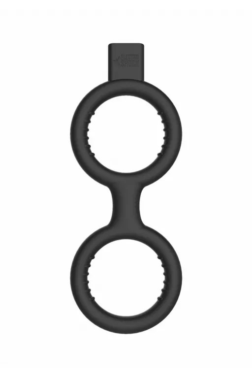 двойное кольцо с электростимуляцией e-stimulation cock ring with ballstrap в Мурманске
