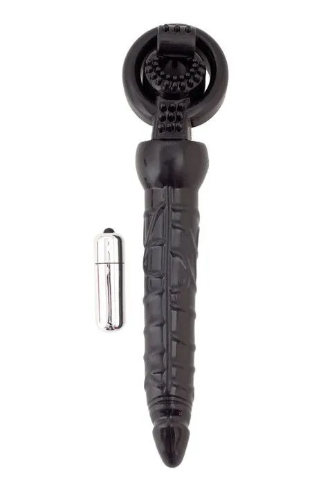 насадка на пенис, pvc, черная, 24 см в Мурманске