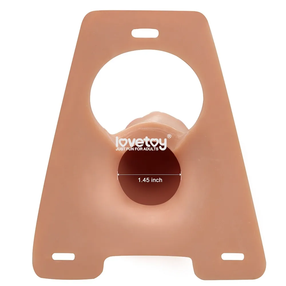 страпон-насадка полый ingen hollow big 21,5см, телесный в Мурманске